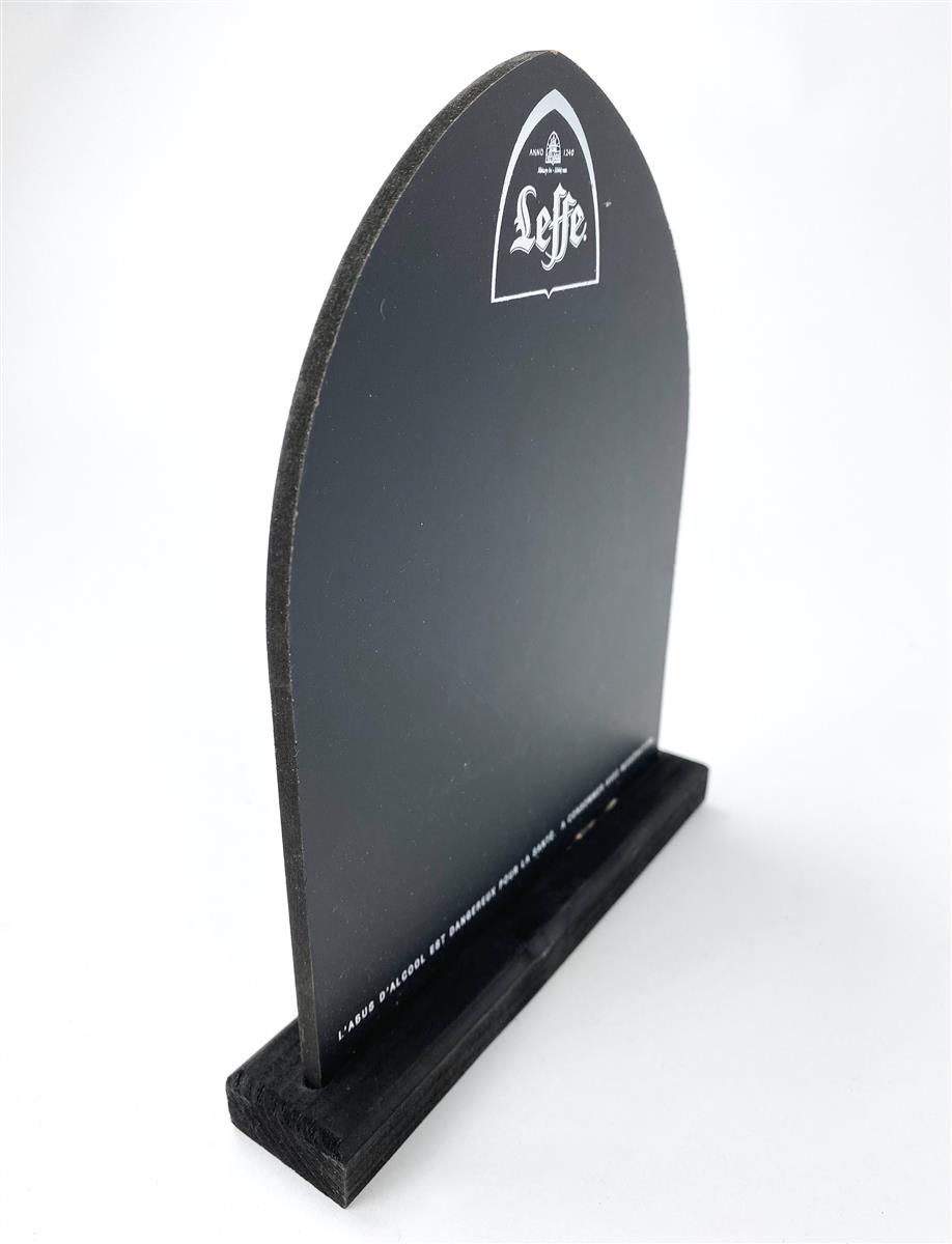Leffe Beer Chalkboard Table Stand Card Holder Menu Reserved Sign Bar – View 4