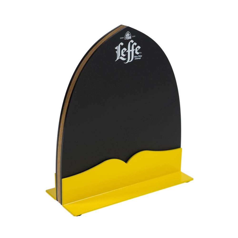 Leffe chalkboard table display menu food drinks card restaurant bar bistro