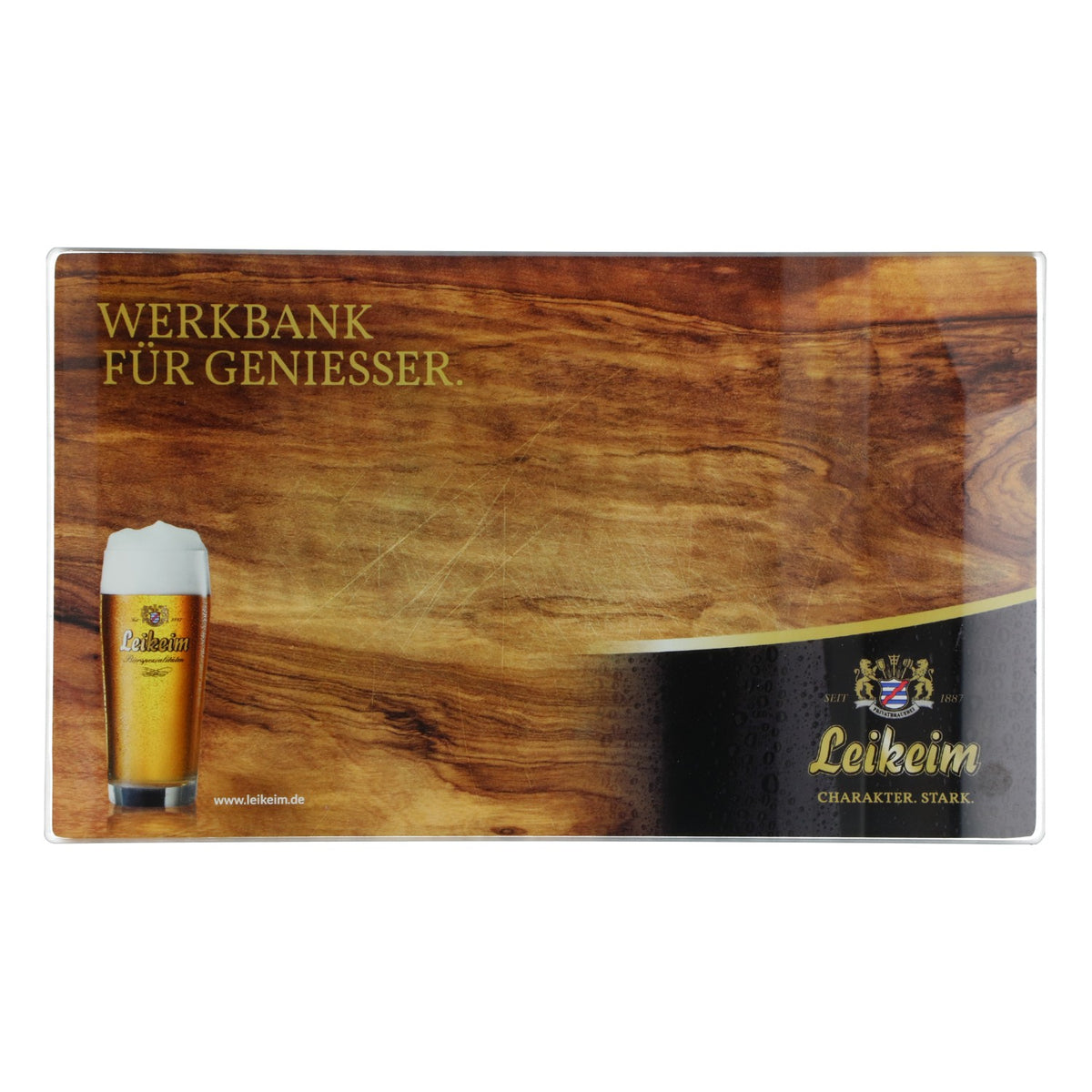 Leikeim Beer Cutting Board, Kitchen Board, Glass Workbench for Connoisseurs