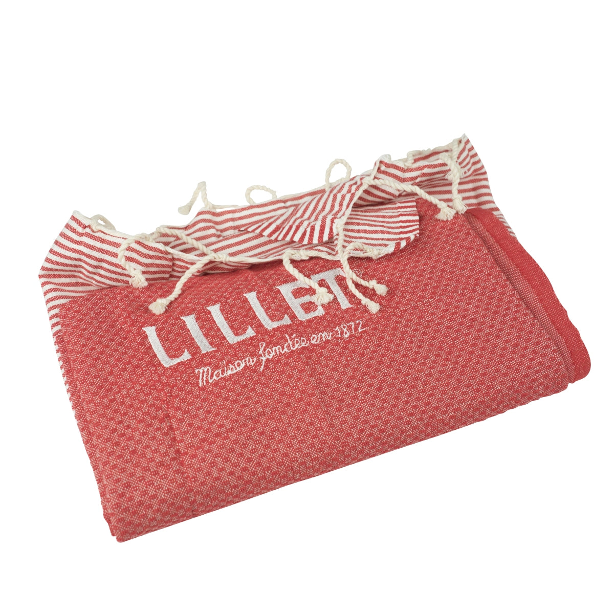 Lillet blanket picnic 2x2m red white aperitif summer mat beach towel – View 5