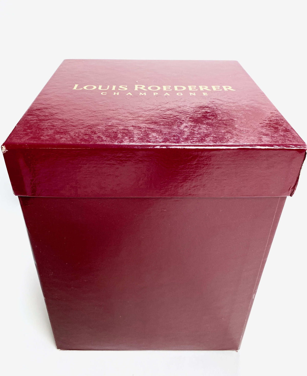 Louis Roederer Champagne Bottle Cooler Ice Cube Tray Silver-Plated in Red Cardboard Box – View 5