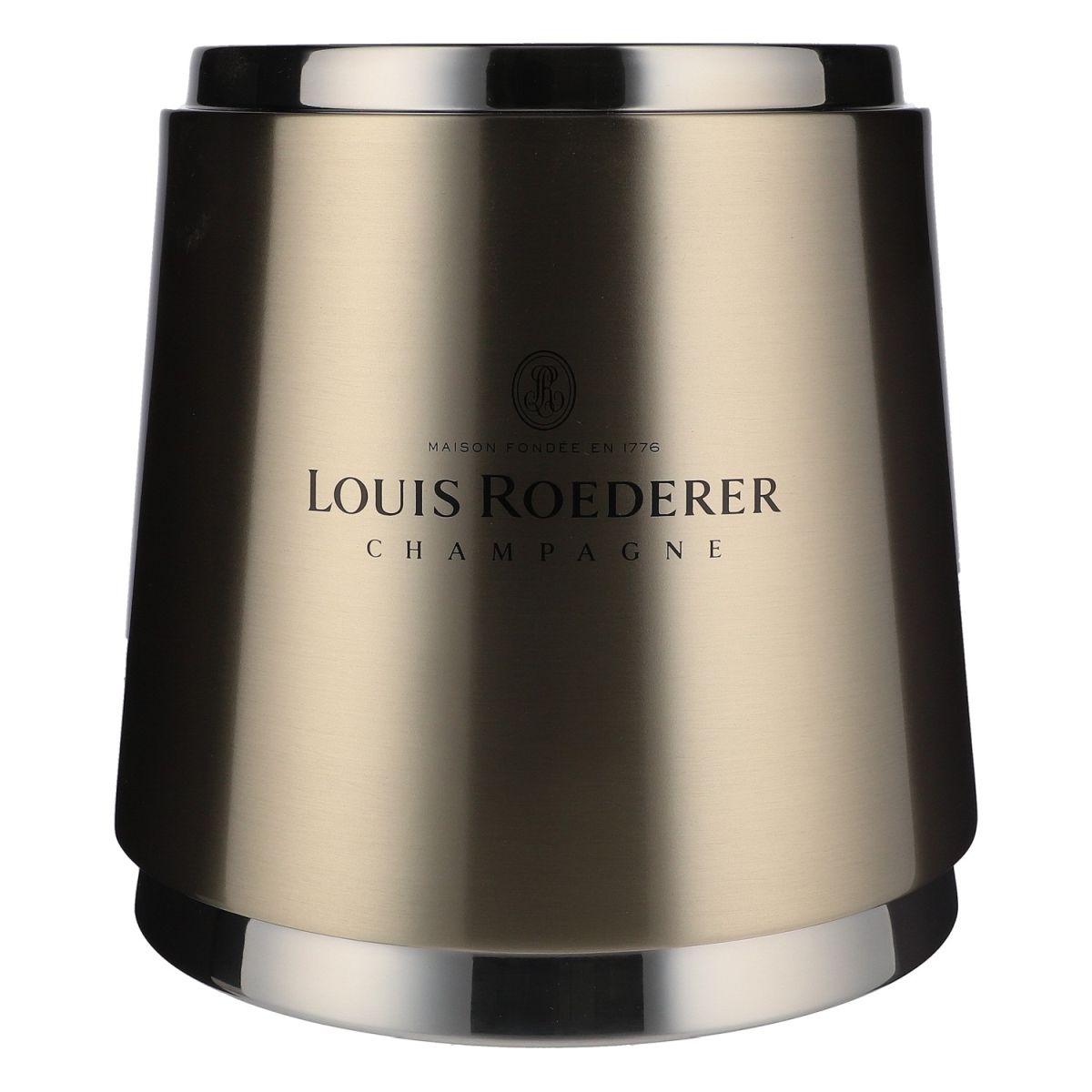 Louis Roederer Single Champagne Bottle Cooler Stainless Steel Ice Cube Tray Ice Bucket