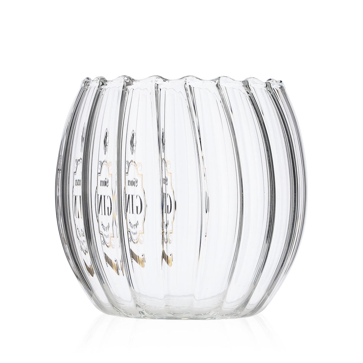 Löwen Gin Glass 0.4l Tumbler Round Relief Glasses Very elegant contour – View 3