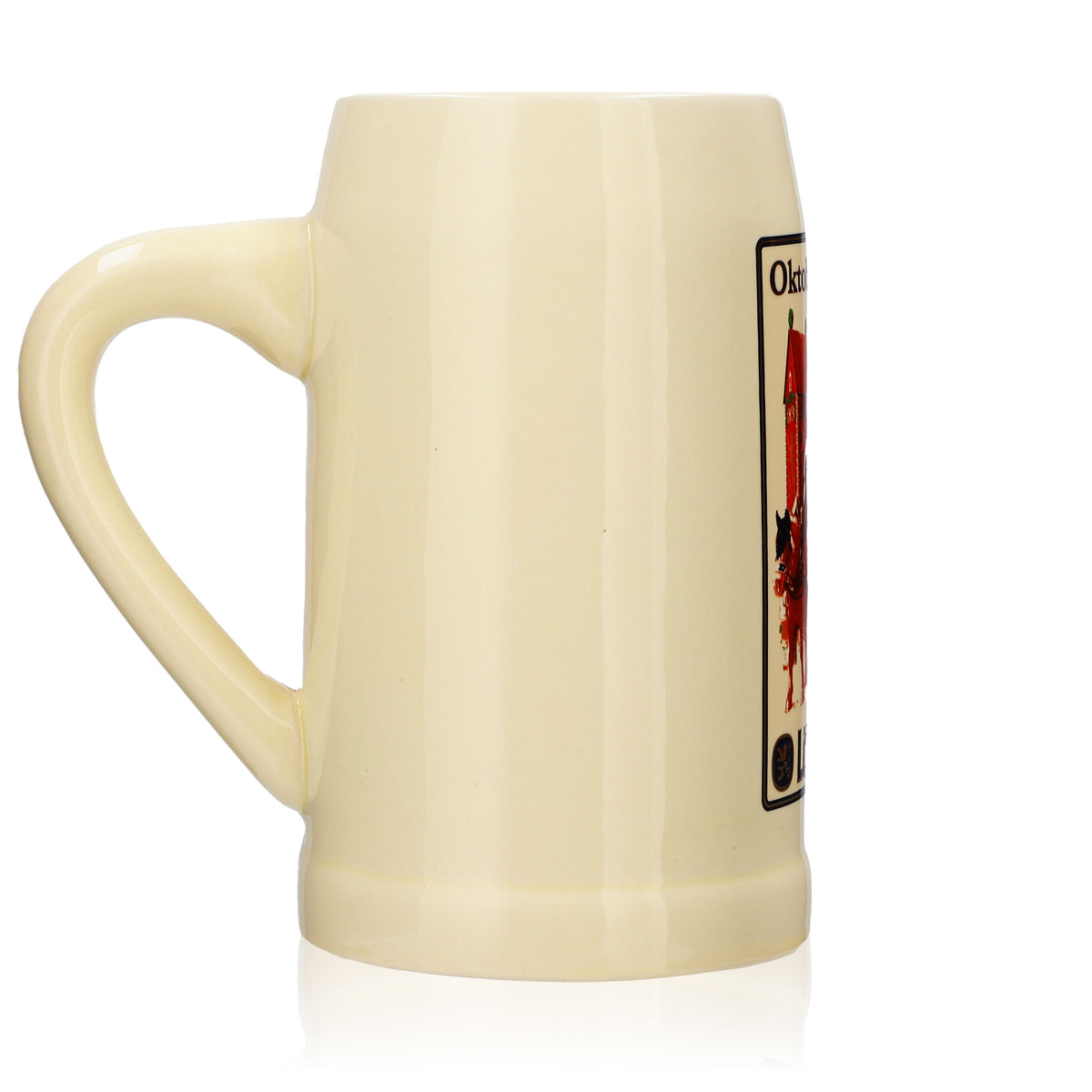 Löwenbräu beer glass clay jug stone jug Seidel 0.5l Oktoberfest 2015 – View 3