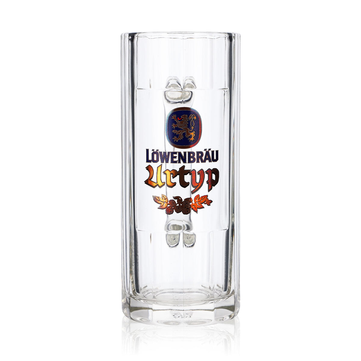 Löwenbräu beer mug glass 0.3 l original tankard Seidel contour glasses brewery Bavaria