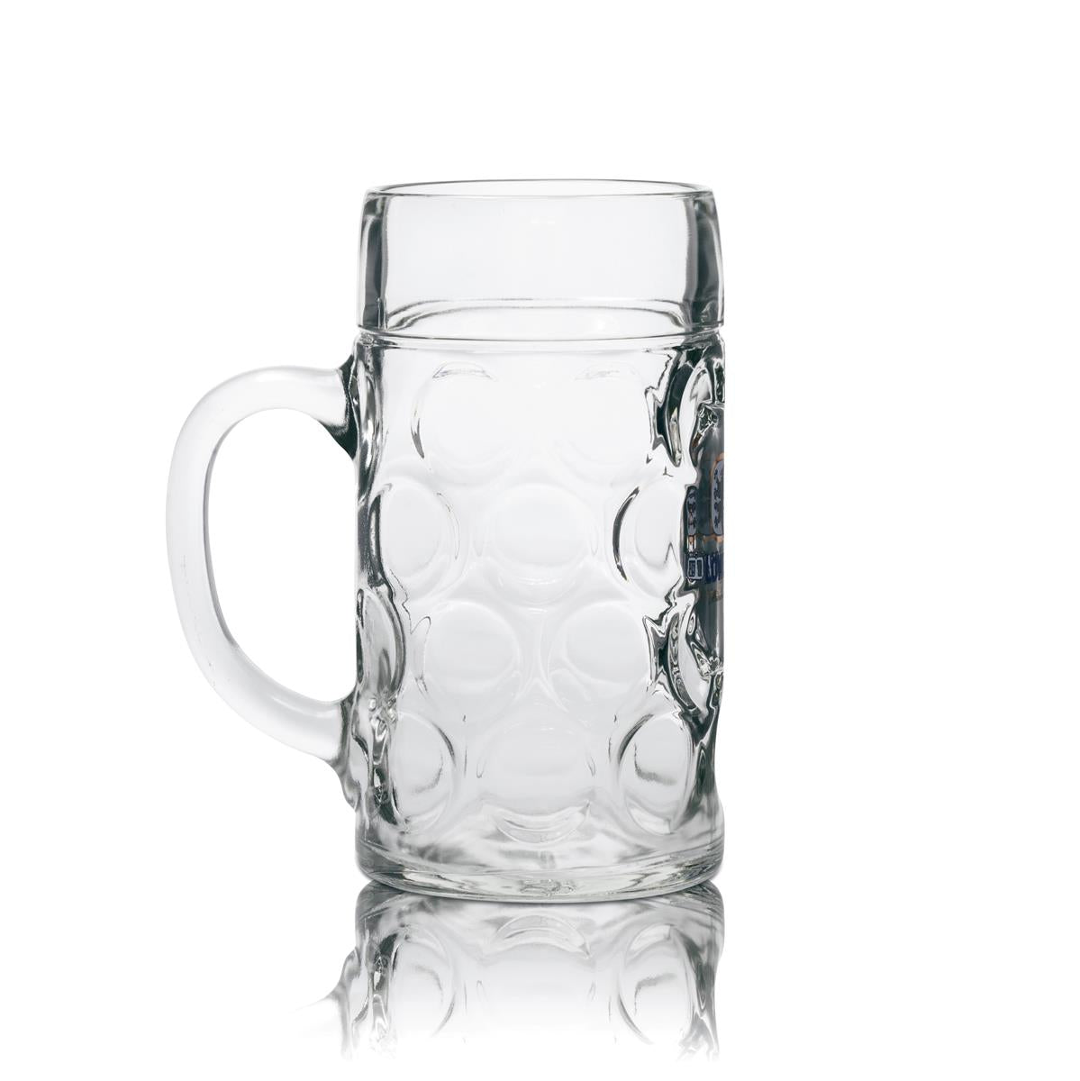 6x Löwenbräu beer mug 1L mug with handle tankard Seidel glasses Bavarian brewery – View 3