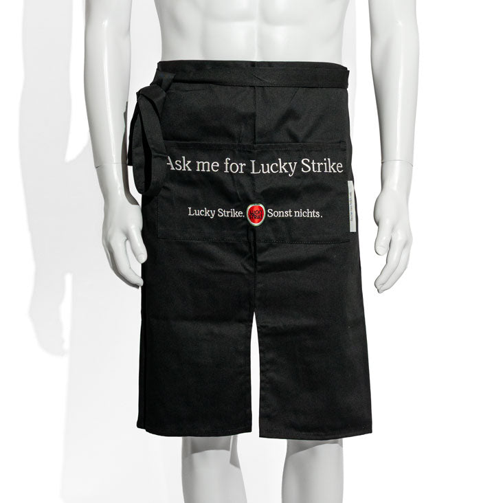Lucky Strike Apron Bar Apron Bistro Apron Waiter Short Black Logo Small