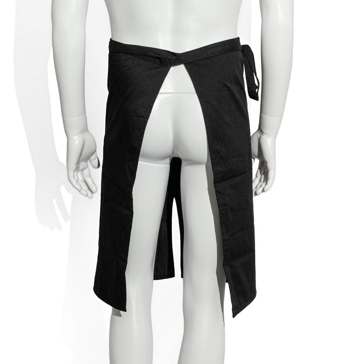 Lucky Strike Apron Bar Apron Bistro Apron Short Waiter Black Logo Large – View 3