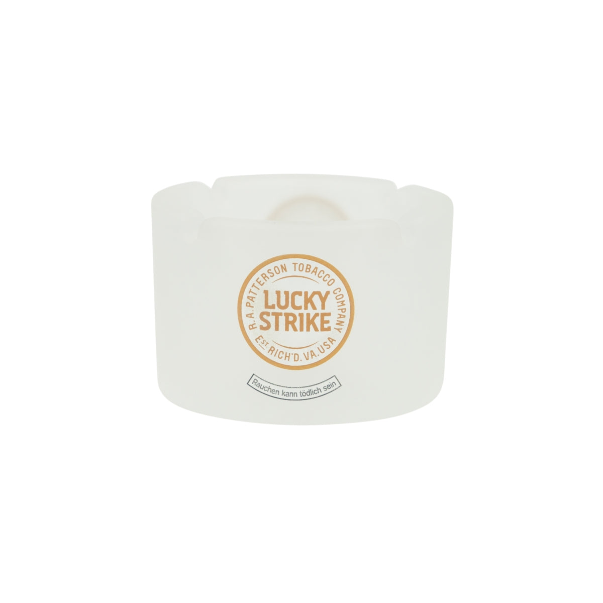 Lucky Strike Cigarette Ashtray Frosted Glass Cigarette Ashtray Glass Outdoor