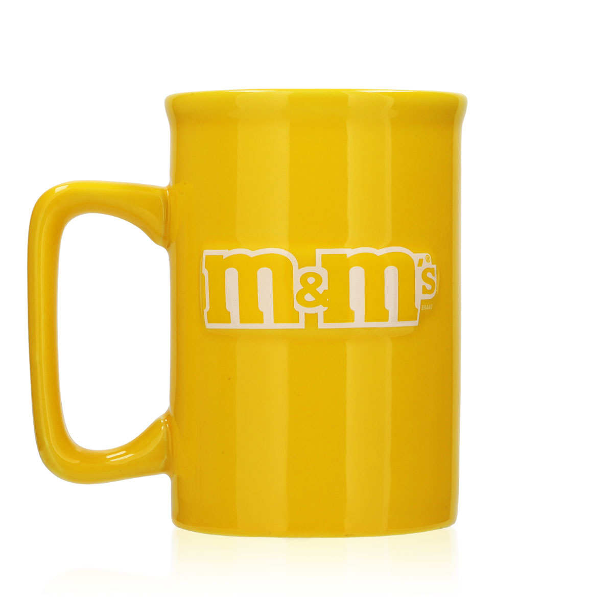M&M Candy Milk Mug Relief Mug Glass Children 0.3l Cup Yellow – View 3