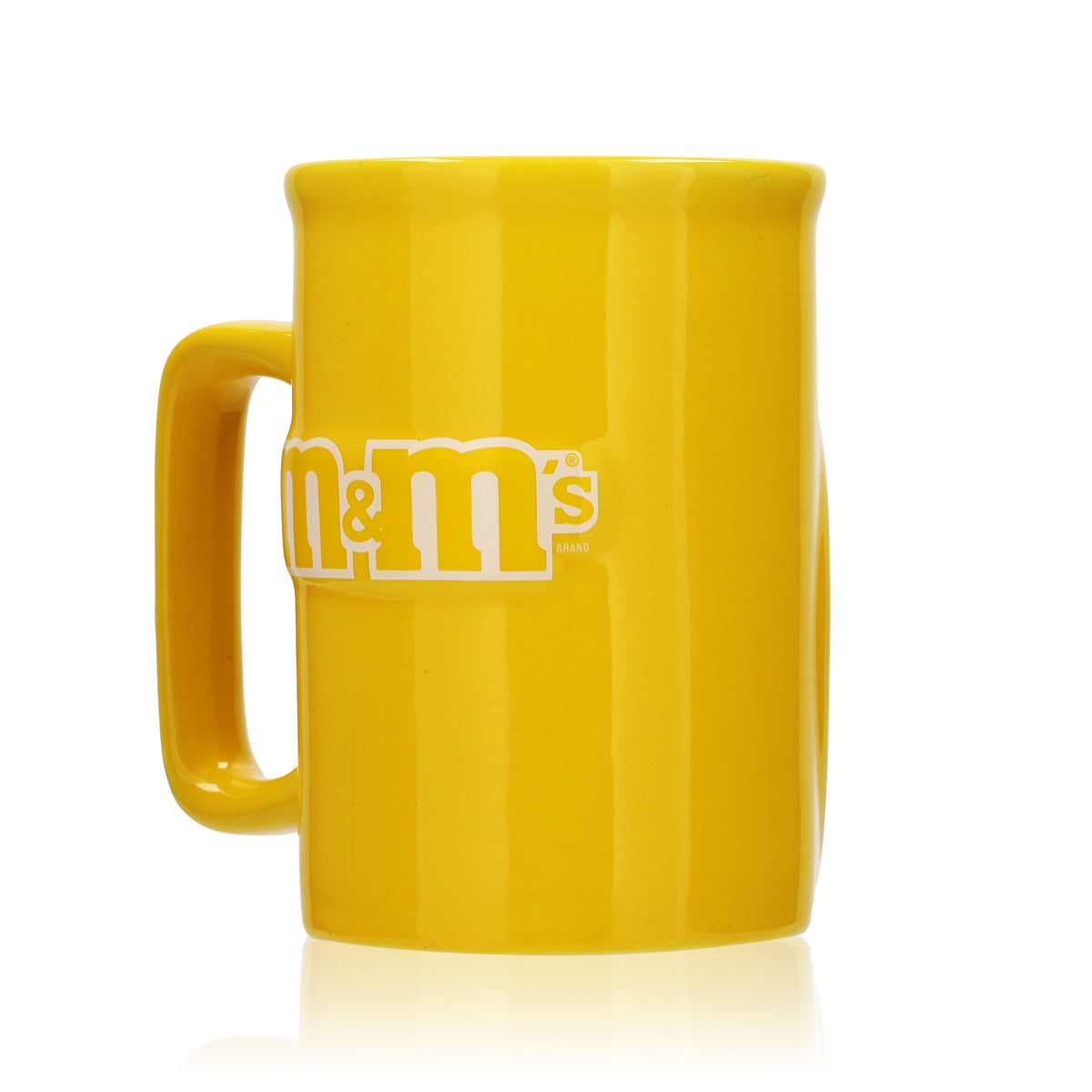 M&M Candy Milk Mug Relief Mug Glass Children 0.3l Cup Yellow – View 4