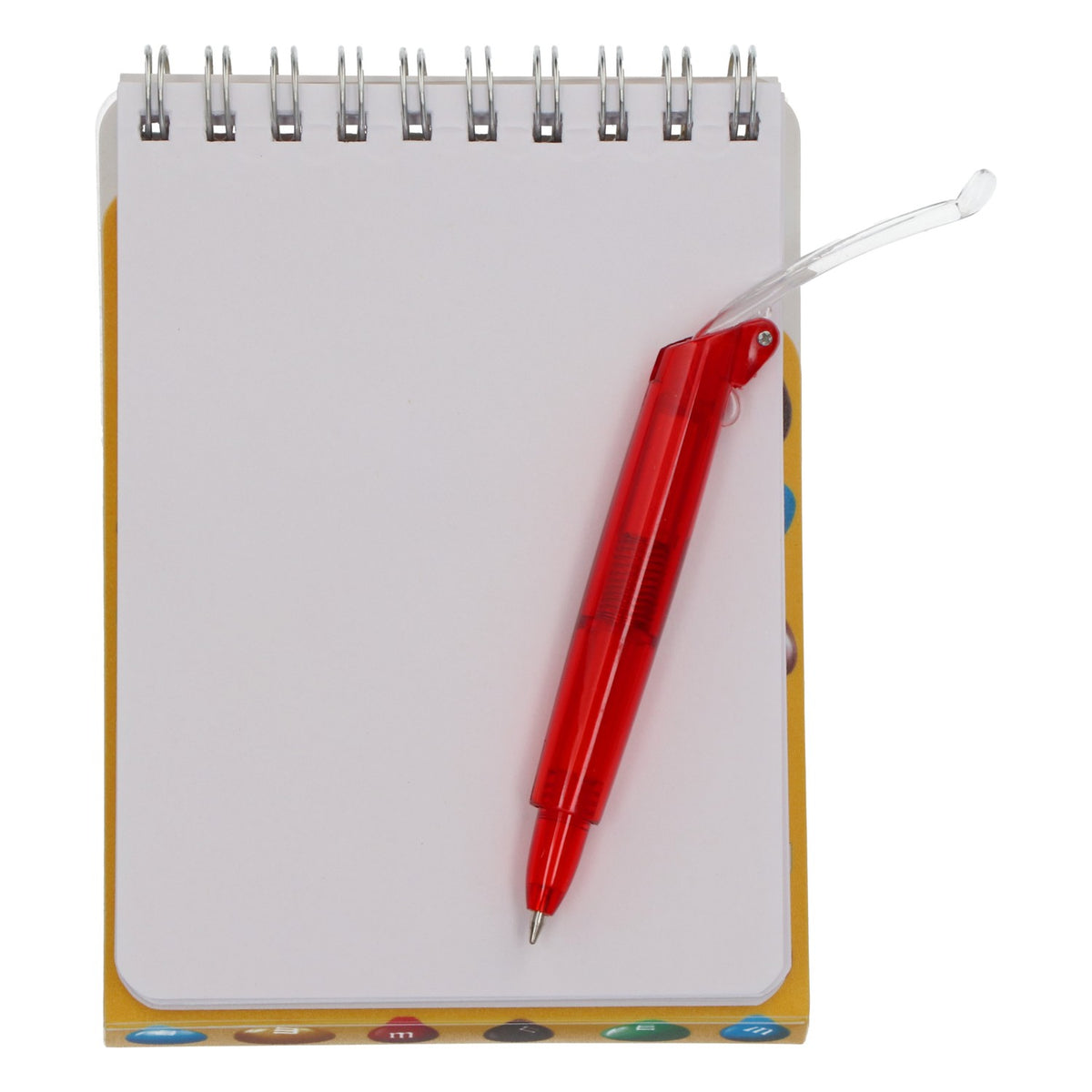 M&M's Candy Notepad with Pen, New, Yellow Paper, Notes – View 3