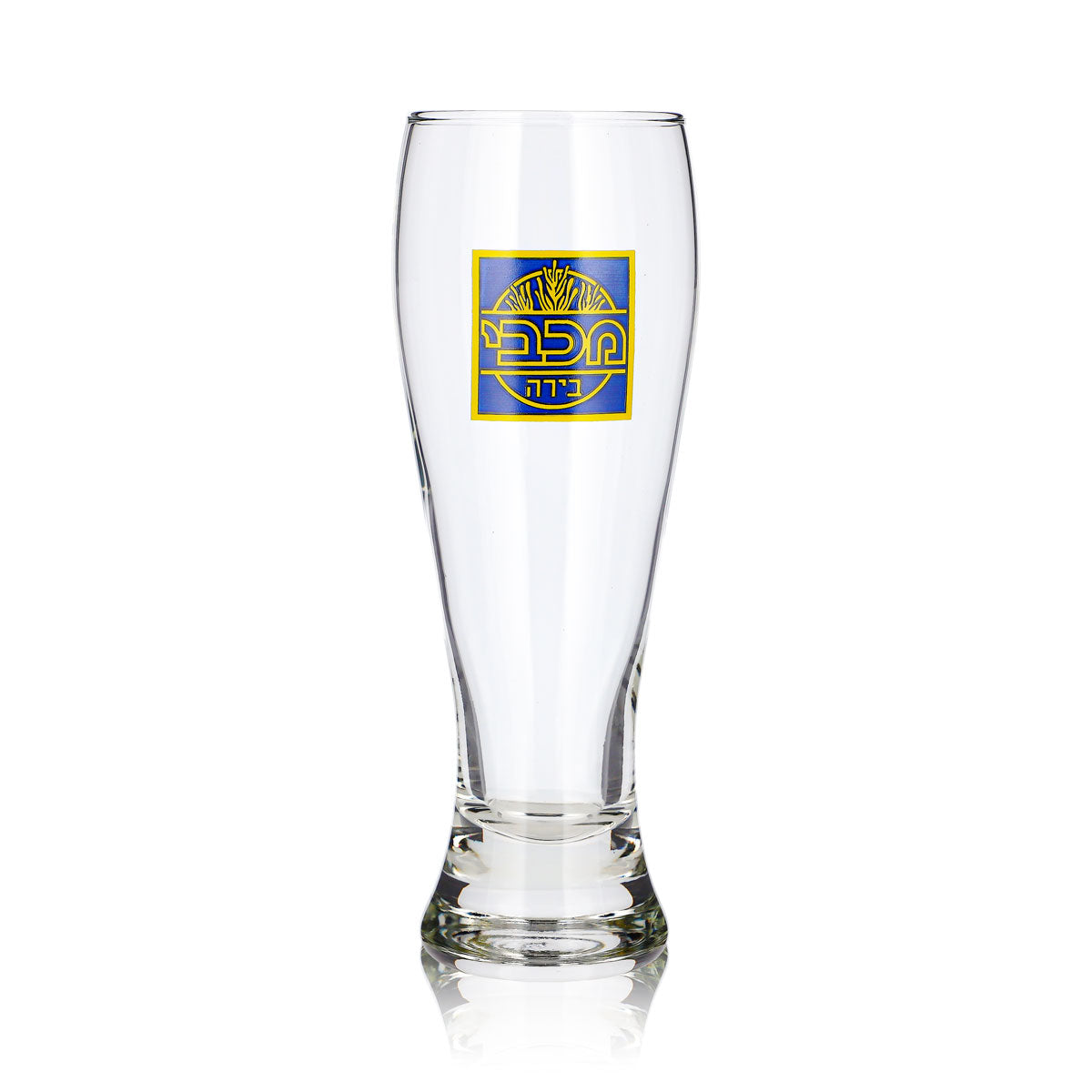 Maccabee Beer Glass, 0.4 L, Goblet, Hebrew – View 2