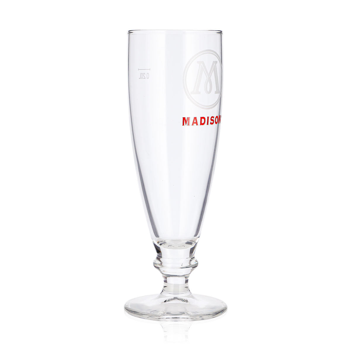 Madison Beer Glass, 0.2 L, Goblet, Red Logo, Long Drink – View 2