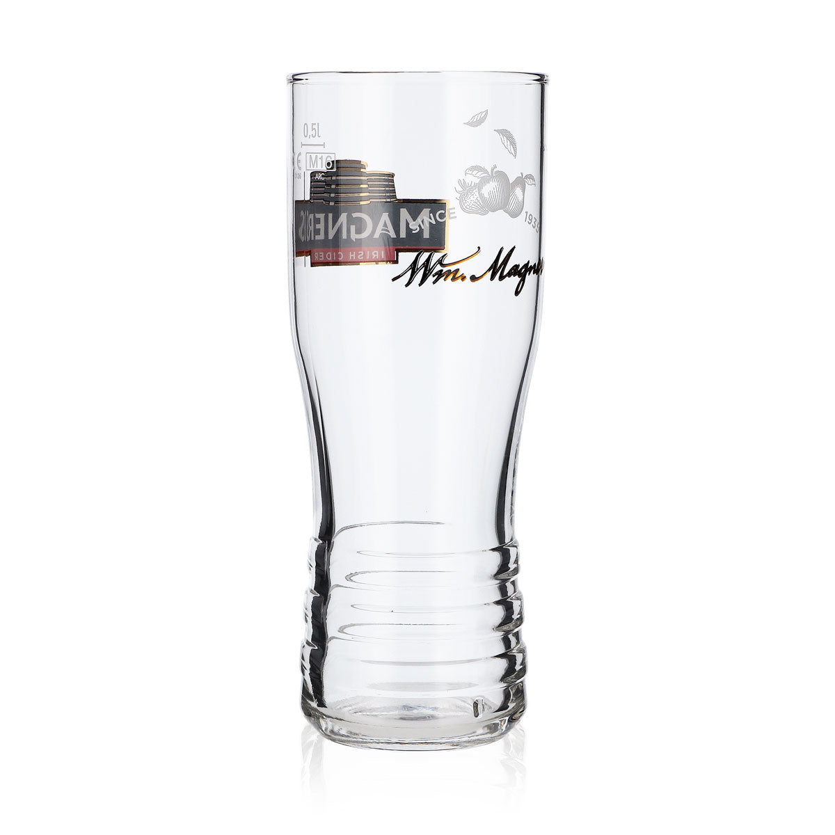 Magners Cider Glass 0.5l Cup Glasses "WM Magners" new logo – View 3