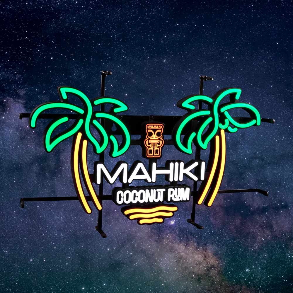 Mahiki Neon Sign LED Neon Sign Palm Island Indoor Dimmable Display