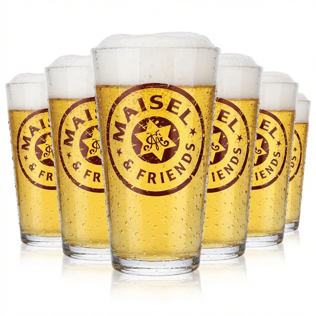 Maisel Weisse beer glasses Glass Willibecher Frankonia 0.3 l brown satin finish