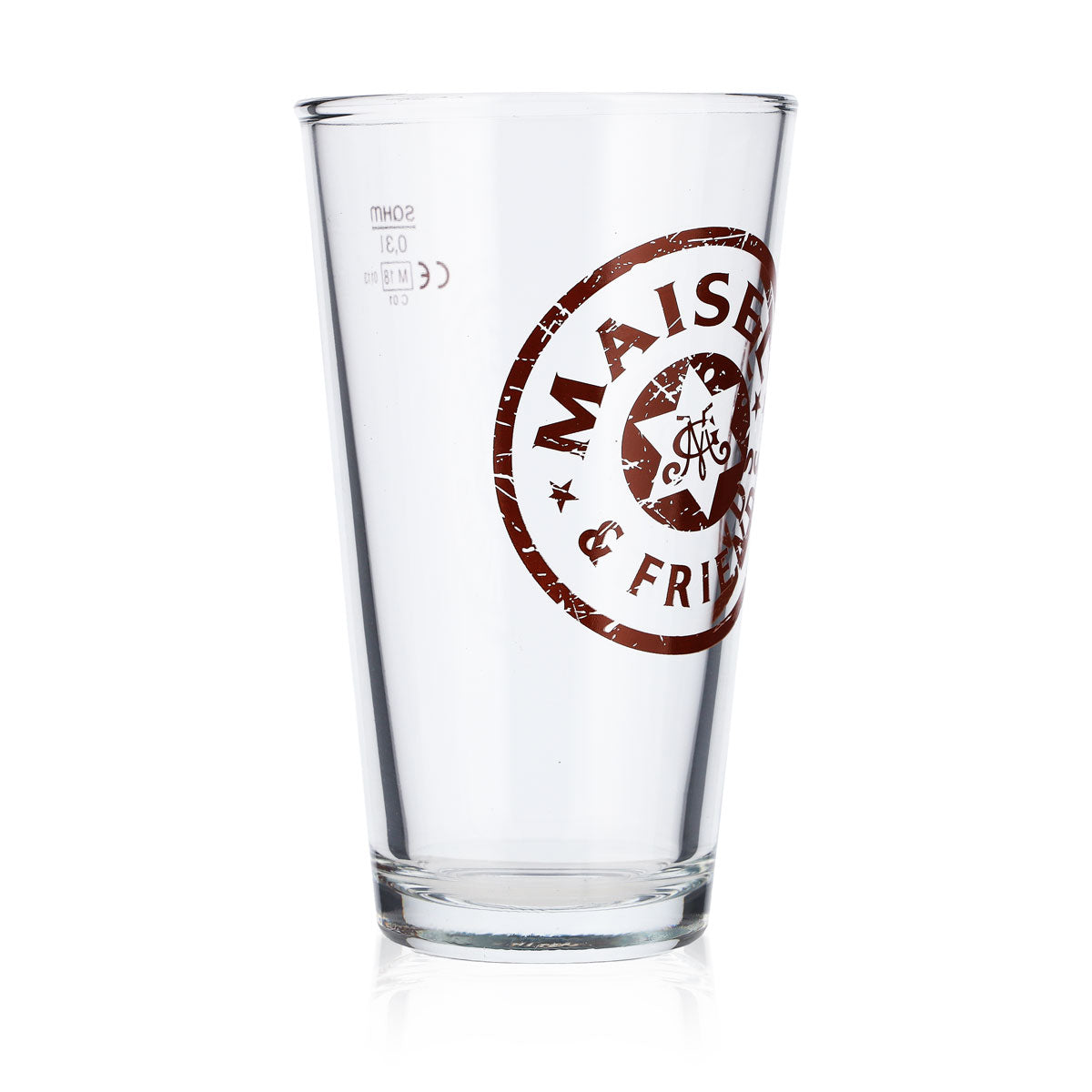Maisel Weisse beer glasses Glass Willibecher Frankonia 0.3 l brown satin finish – View 3