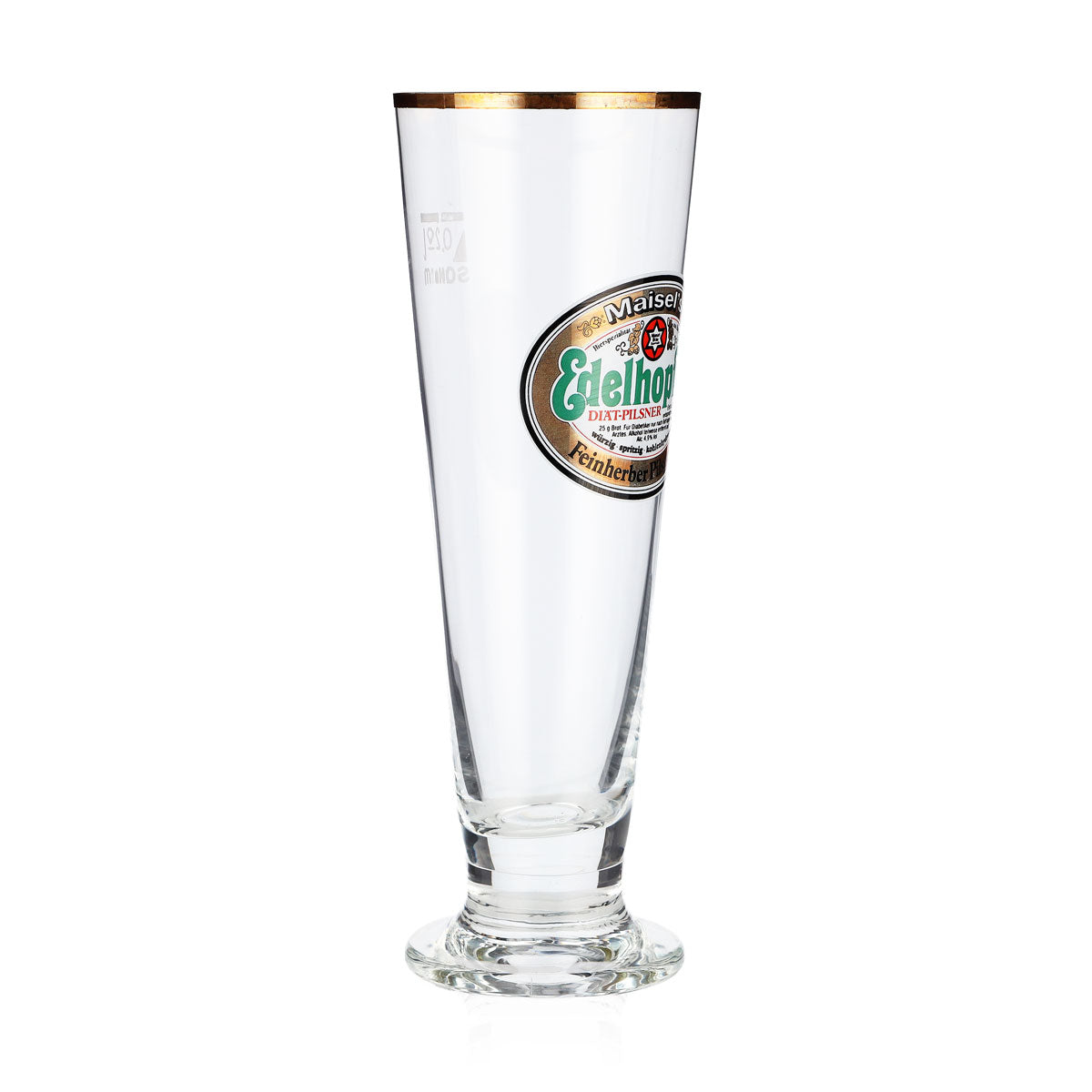 Maisel's Pilsner Beer Glass Beer Mug Beer Glasses 0.2l Sahm with Gold Rim – View 2