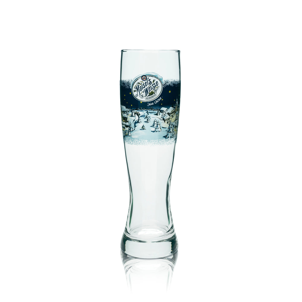 Maisels Weisse wheat beer glass 0.5l Hefeweizen glasses winter special edition gift