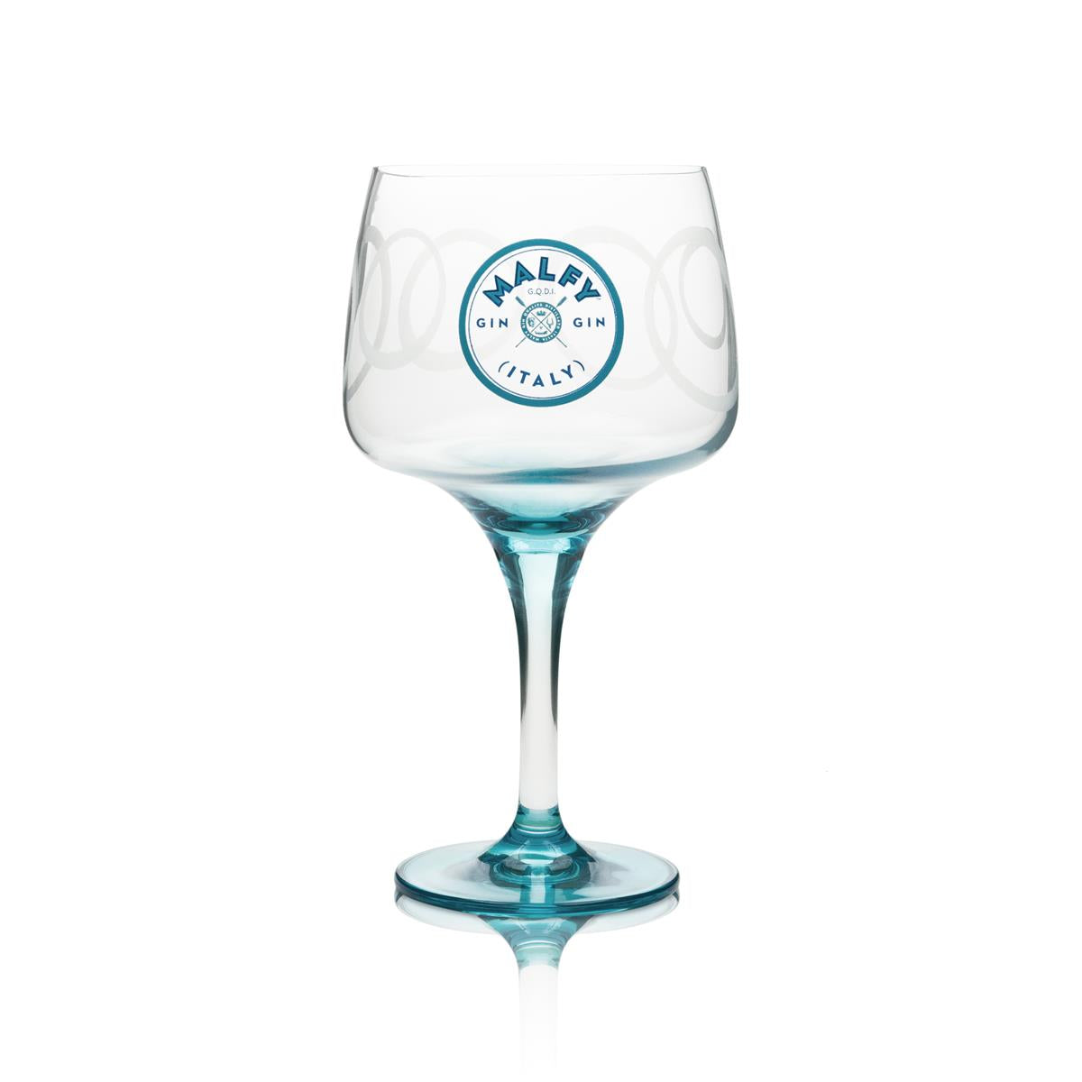 Malfy Gin Balloon Glass 0.6 l – Copa Glass with Blue Stem Gin and Tonic Special Edition – View 2