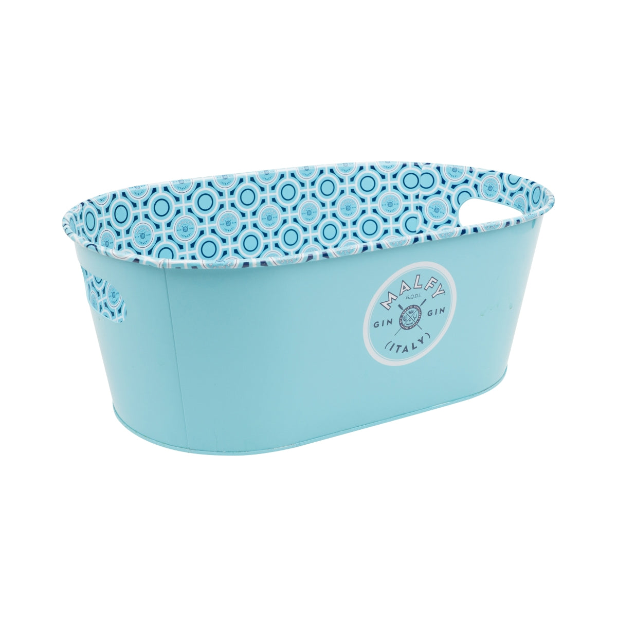 Malfy Gin Bottle Cooler Ice Cube Container Tub Light Blue 41x25x15cm – View 2