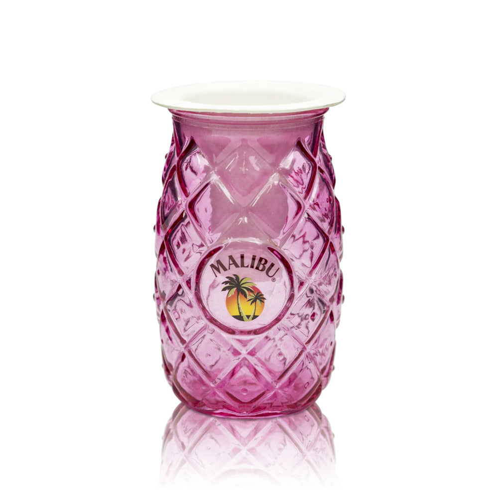 Malibu liqueur glass 0.4 l tumbler Long drink pineapple cocktail glasses Pineapple Pink