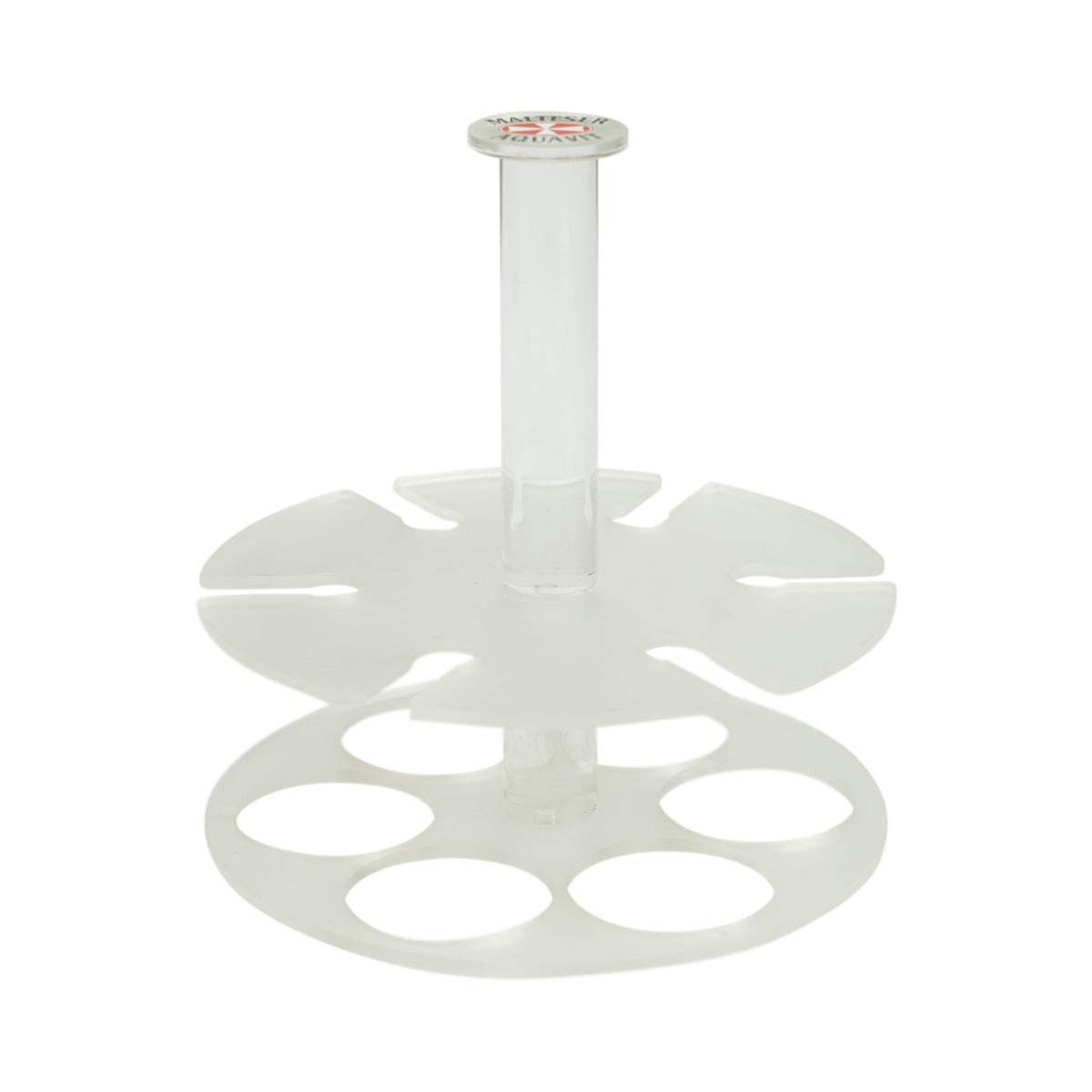 Maltese Cross Aquavit Tray Glass Holder 6 Glasses Transport Bar Decoration