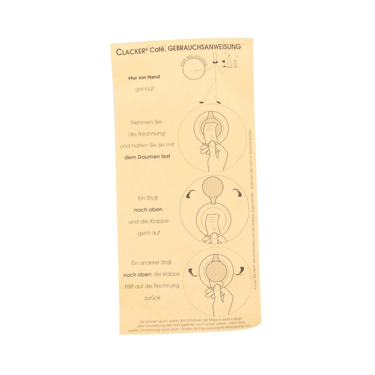 Batida de Coco Clacker Café Bill Holder Clip Gastro Service Paying – View 3