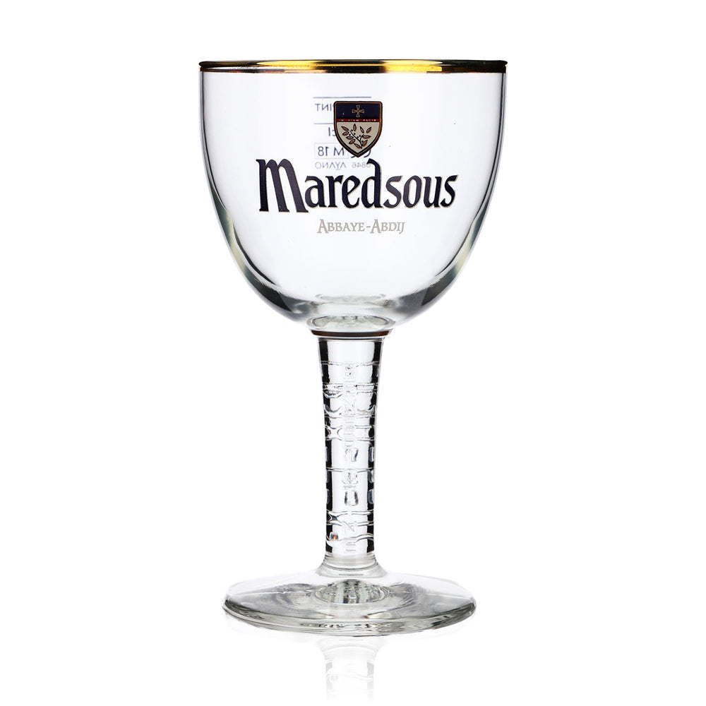 Maredsous Beer Abbaya Glass Beer Glasses 0.25l Goblet Gold Rim