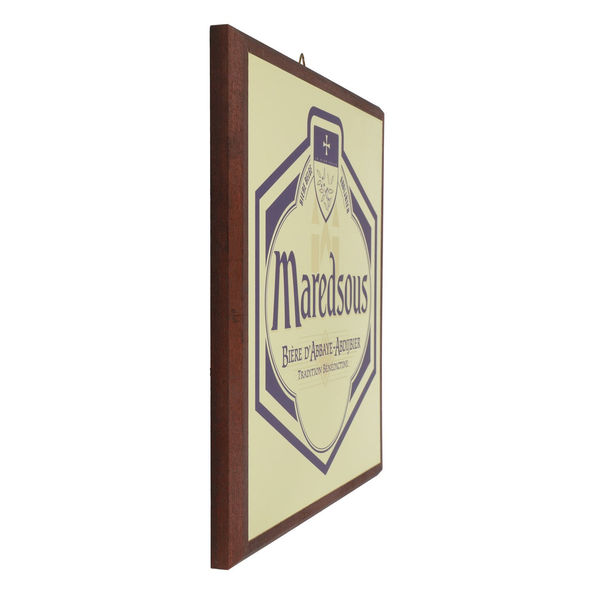 Maredsous Beer Picture Wall Decoration Wall Art Print 33x33 cm Wooden Frame – View 3