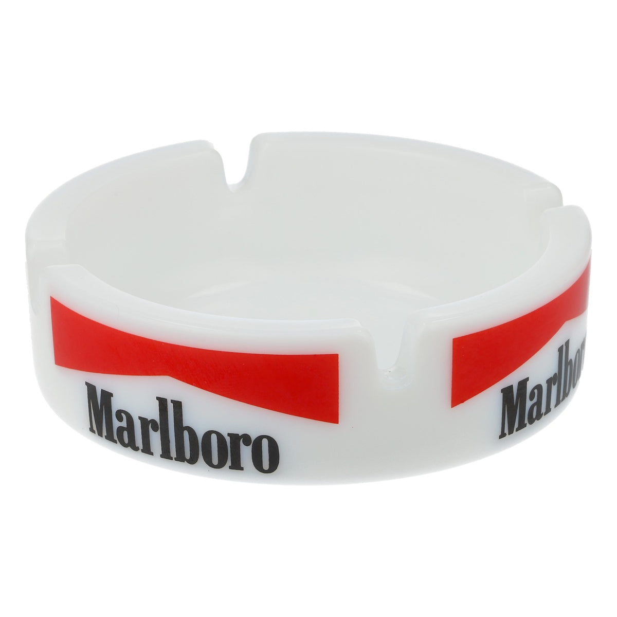 Marlboro Cigarettes Ashtray Porcelain Ashtray White Round – View 2