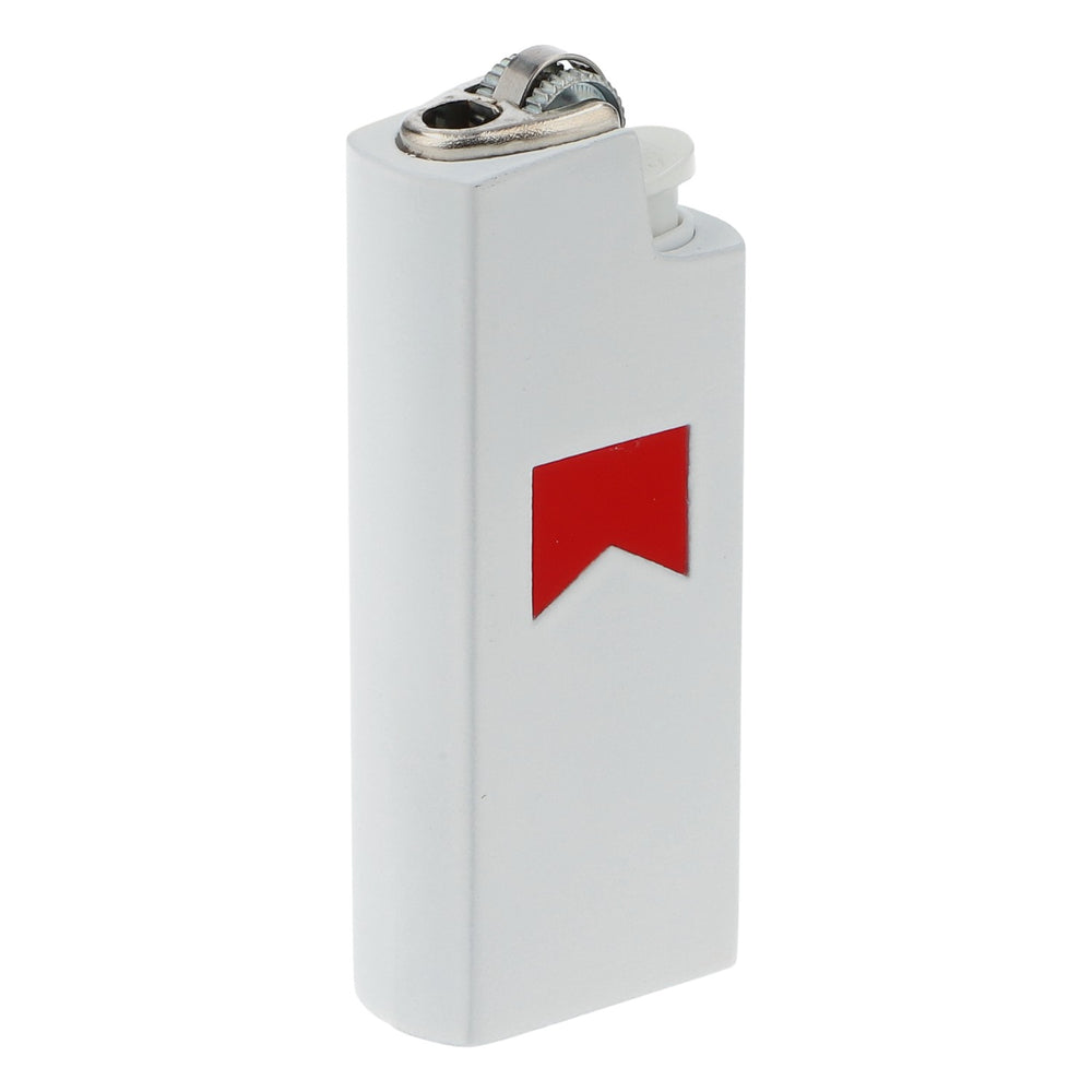 Marlboro Cigarettes Full Metal Case with BIC Lighter White Small