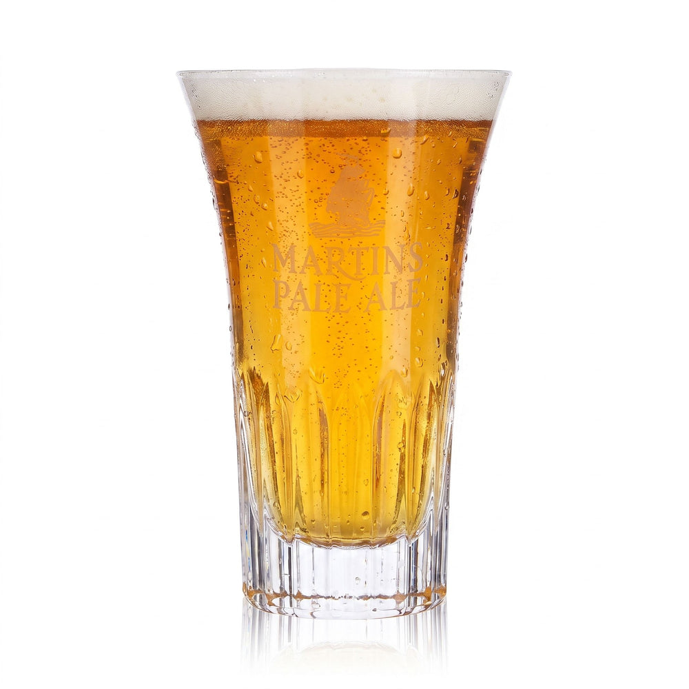 Martin's Pale Ale Beer Glass, 0.38 L, Relief Design
