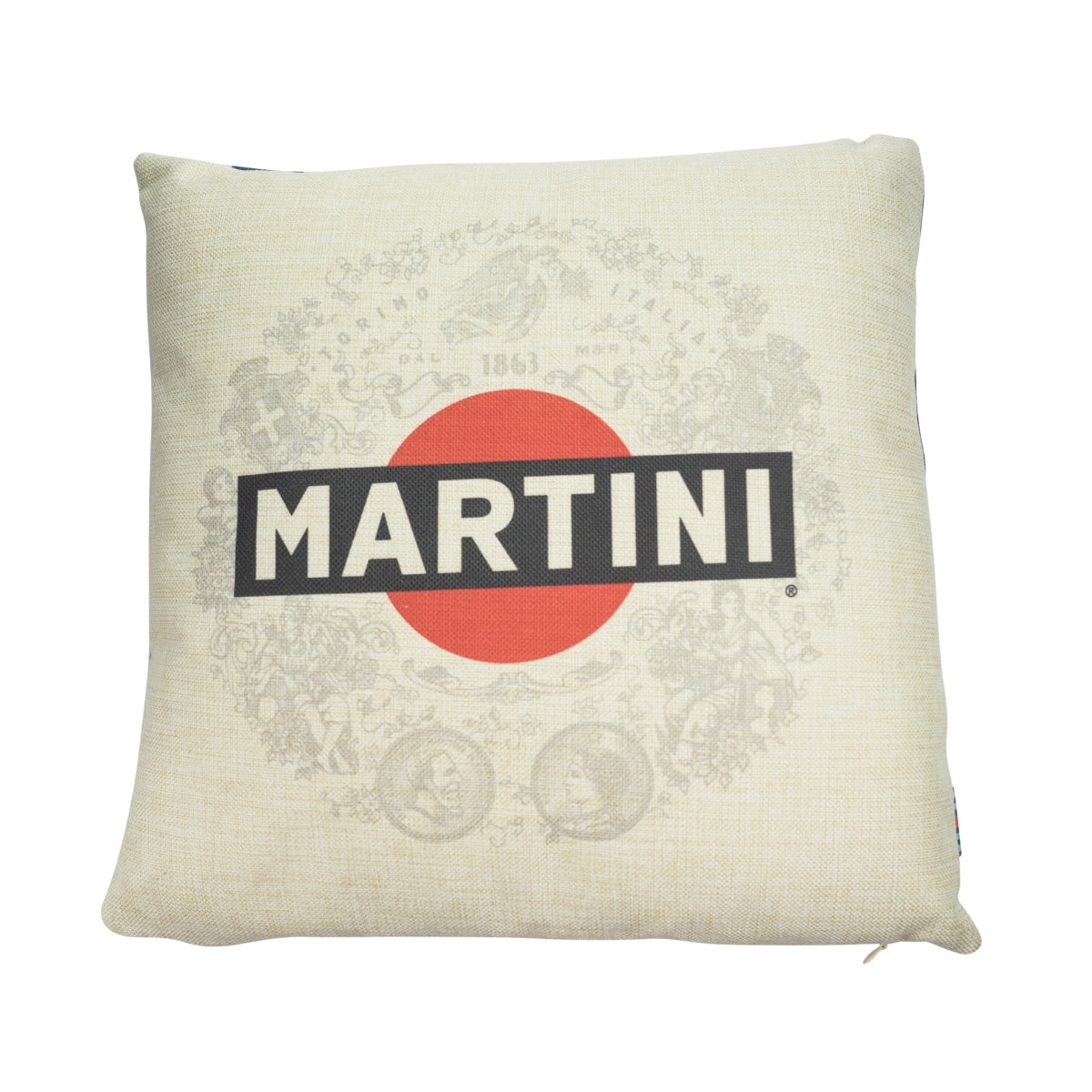 Martini Cushion Pillow 40x40cm Zipper Reversible Cushion Gastro Outdoor