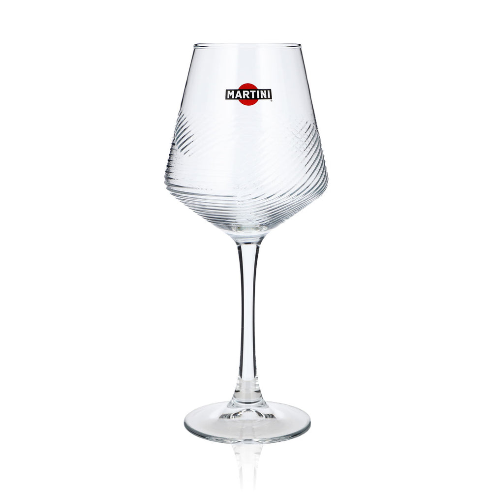 Martini Vermouth Glass Stemmed Glass 0.425l Glasses Wine Glass Relief Design HH Global