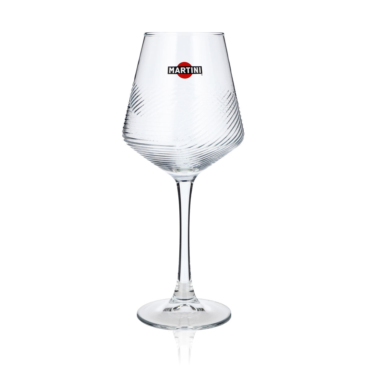 Martini Vermouth Glass Stemmed Glass 0.425l Glasses Wine Glass Relief Design HH Global