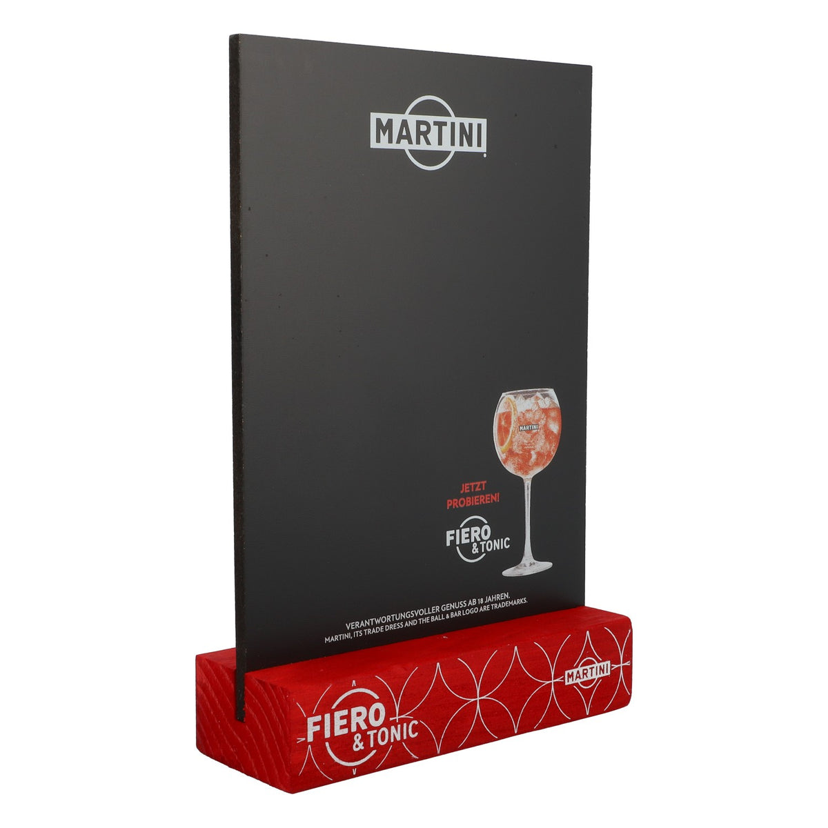 Martini Vermouth Table Display Chalkboard Price Board Display