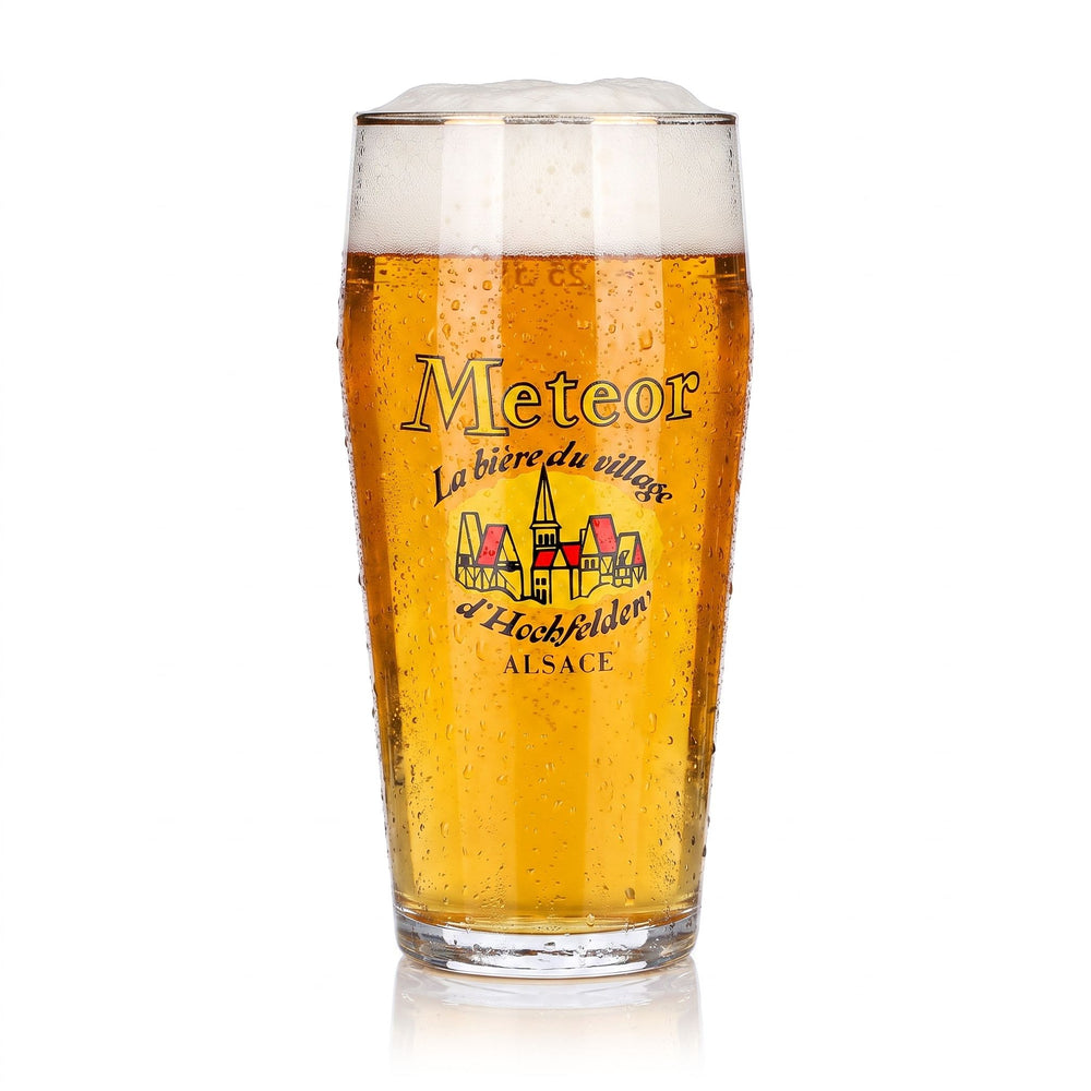 Meteor Beer Glass, 0.25 L, Alsace Gold-Rimmed Mug