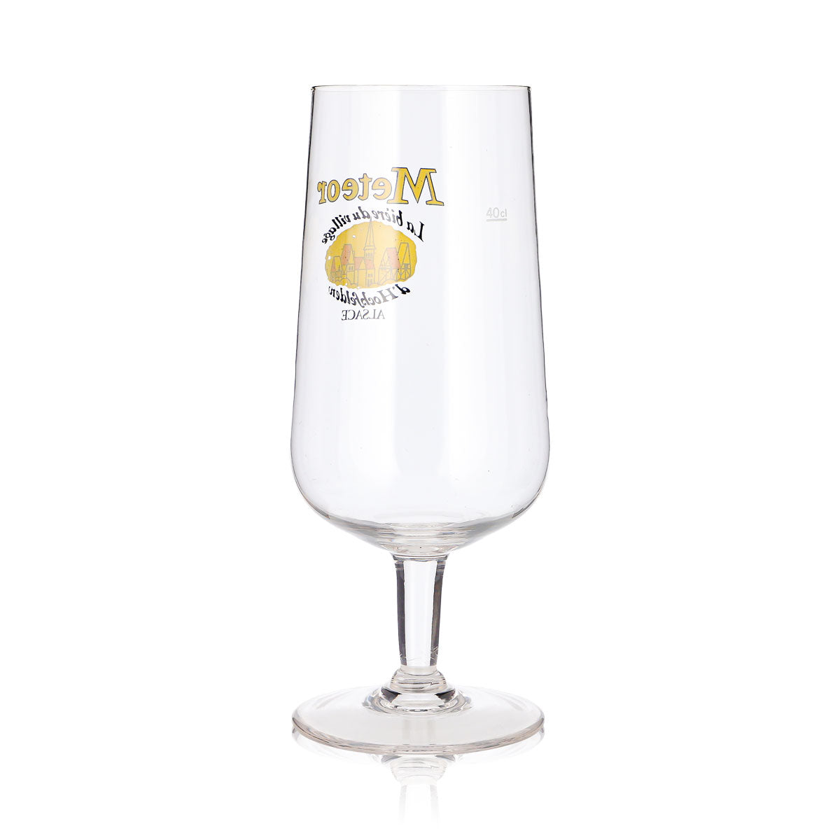 Meteor Beer Glass, 0.4 L, Goblet, "La bière du village" – View 4