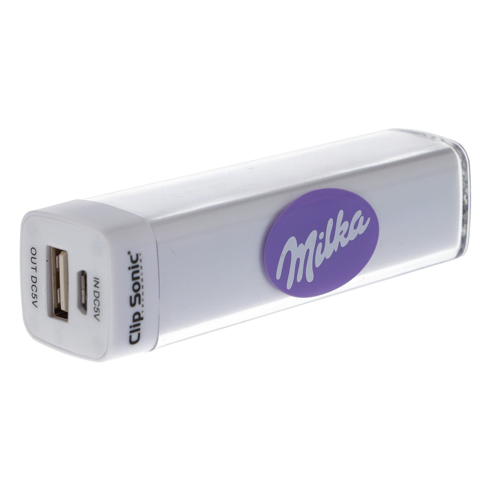 Milka Clip Sonic Powerbank Additional Battery 2600 mAh Battery Pack Charger