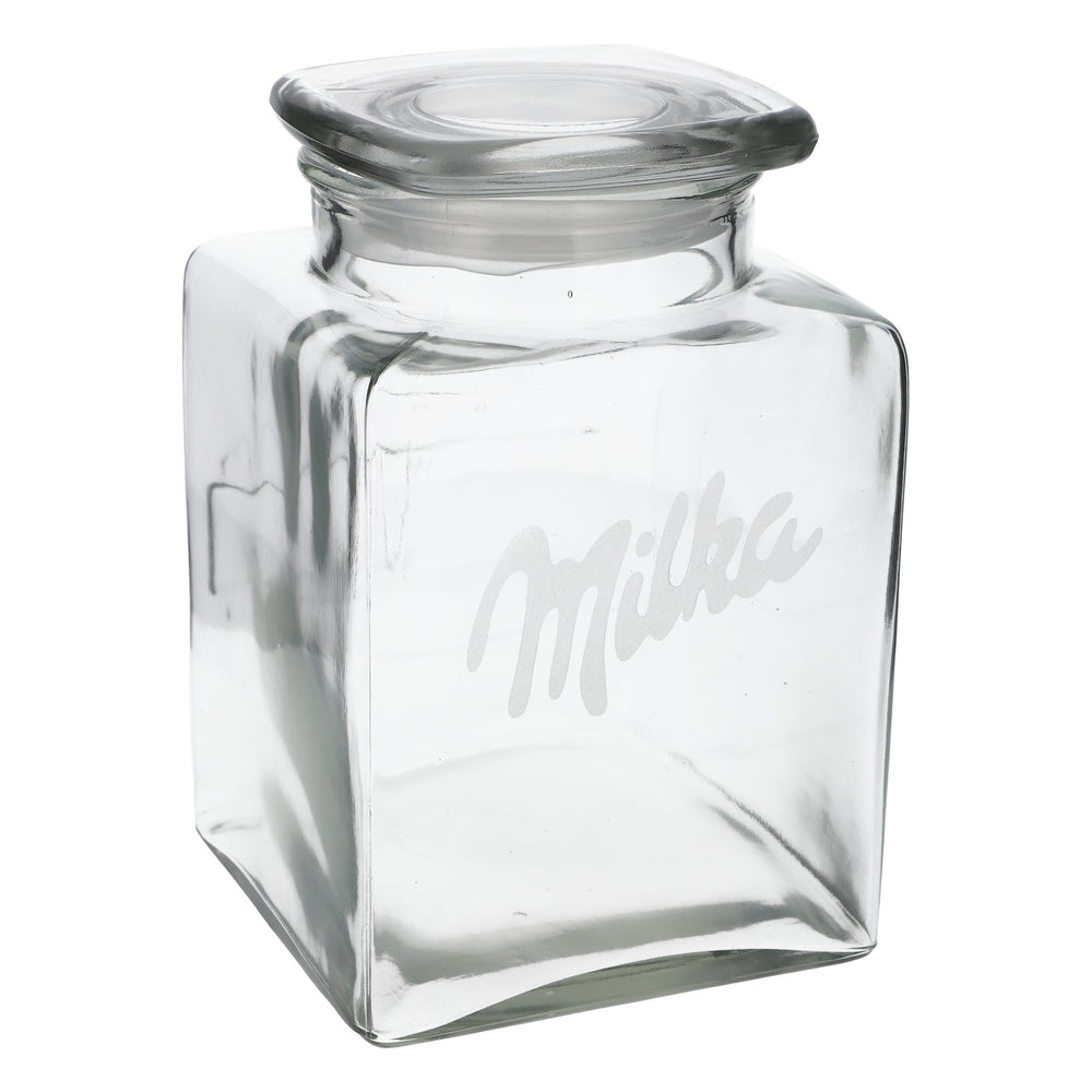 Milka cookie jar Cookie jar Storage jar Real glass Maxwell & Williams "Olde English"