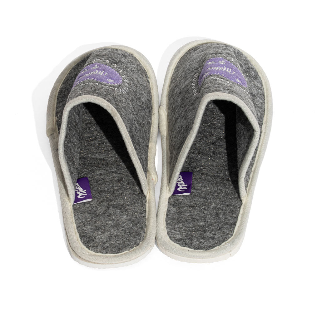 Milka Chocolate Felt Slippers Guest Slippers 39-41 – View 3