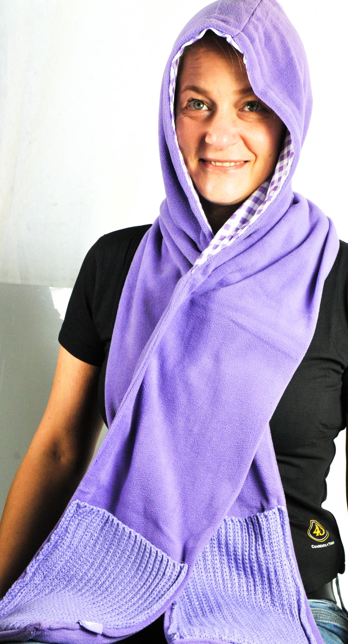 Milka Chocolate Hat Scarf Gloves Scarf with Pocket Three-in-One – View 4