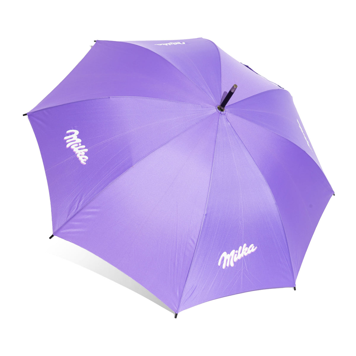 Milka Candy Round-Handle Glass Umbrella, 104 cm Span, Purple Polyester – View 2
