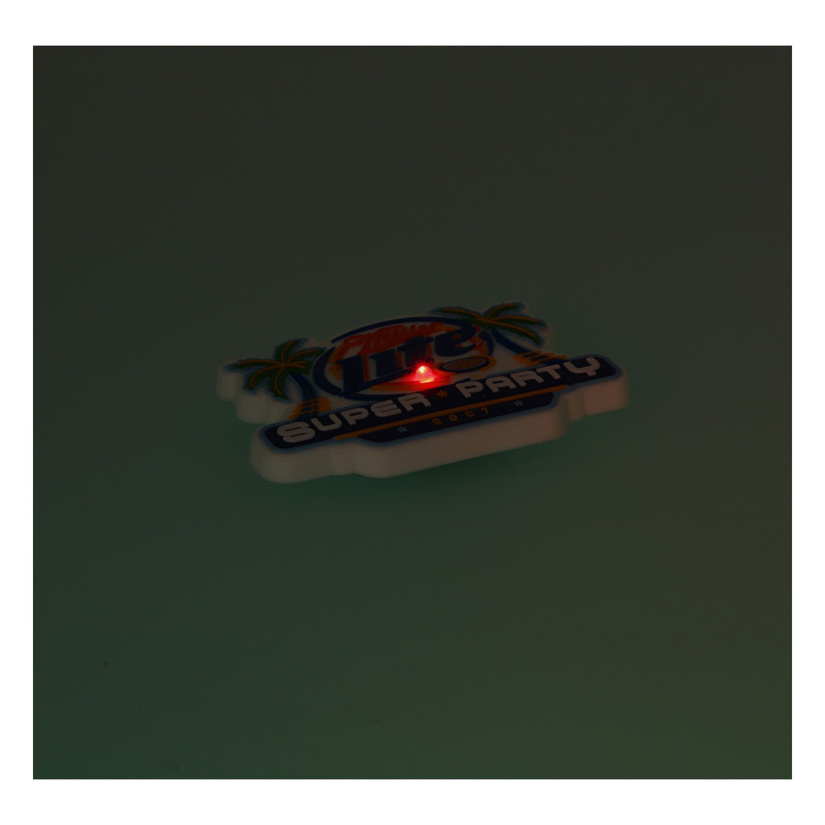 Miller Beer LED Pin "Super Party 2007" Rubber Pin - New Collector's Item – View 4