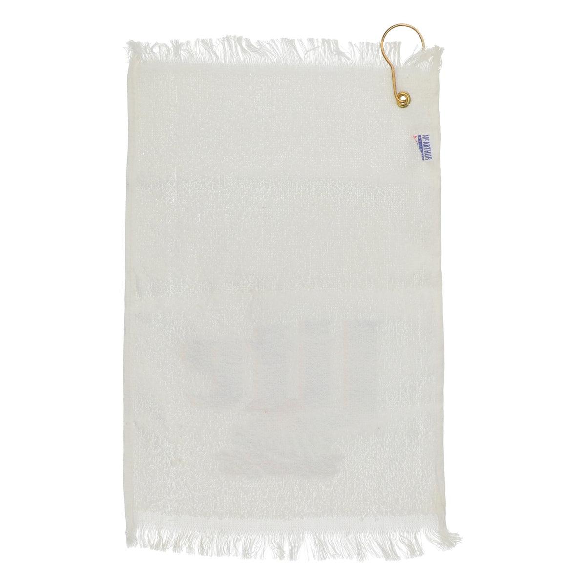 Miller Beer Towel Golf Towel with Clip and Carabiner Hook, White Cotton – View 3
