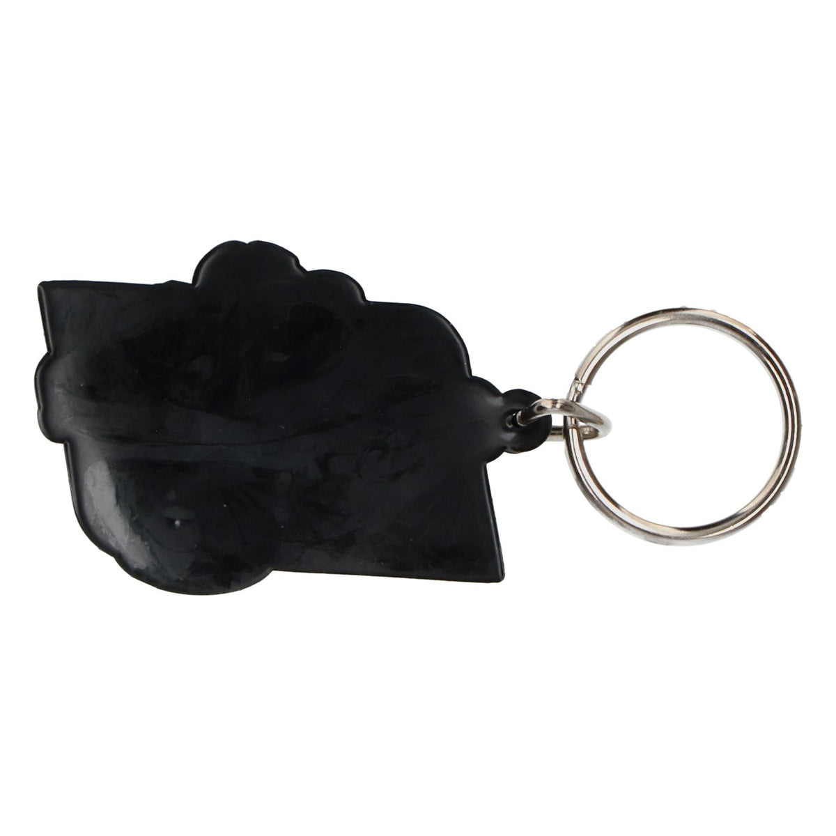 Miller Beer Keychain, Rubber, Genuine Draft, Black/Yellow, New – View 3