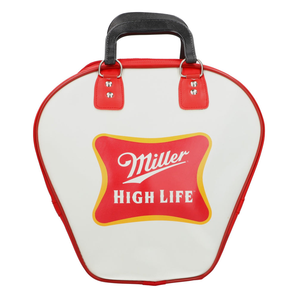 Miller Beer Bag, Bowling Bag for 1 Ball with Ball Compartment and Carrying Handles, Red