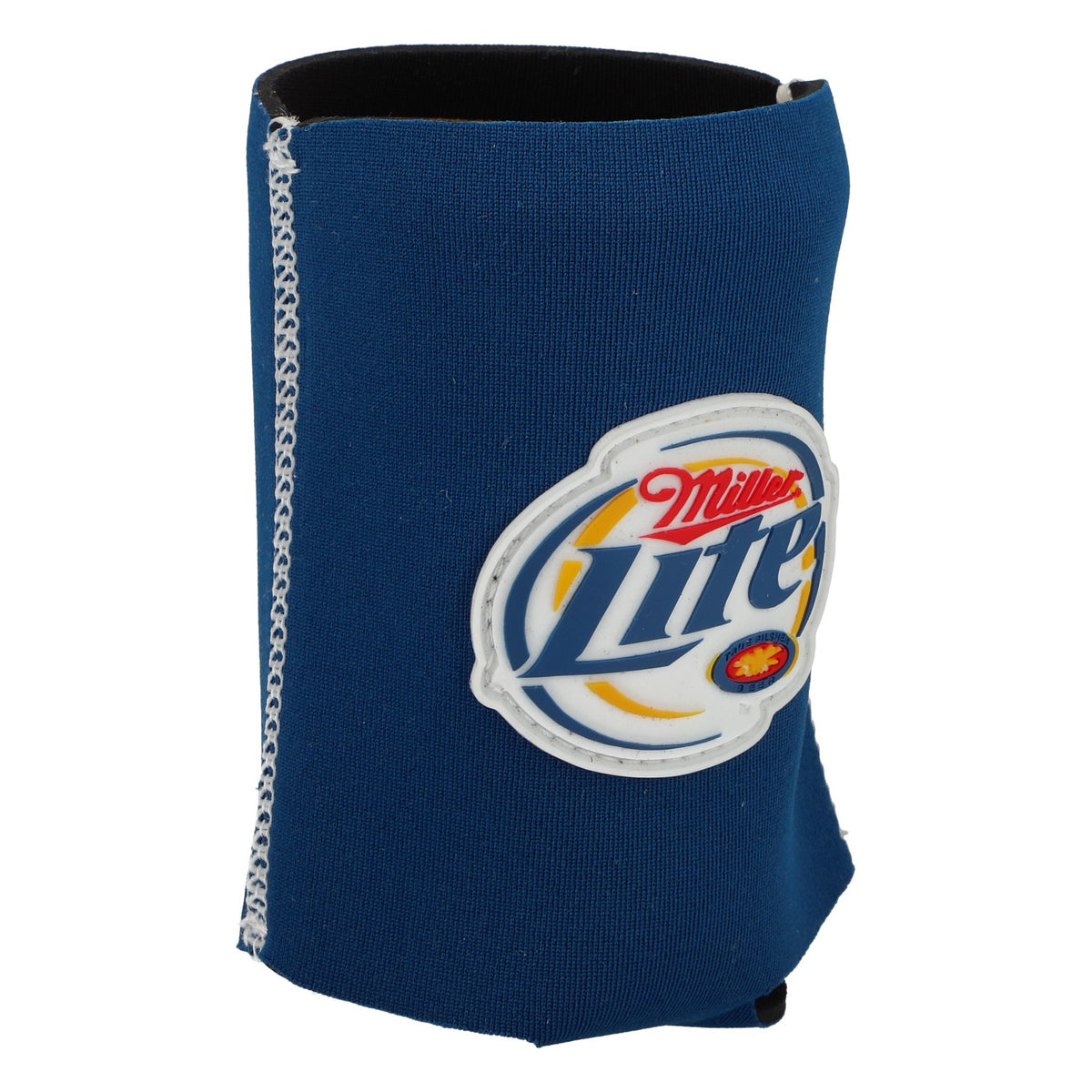 Miller Lite Neoprene Beer Can Cooler, Blue, with Original Logo – View 2